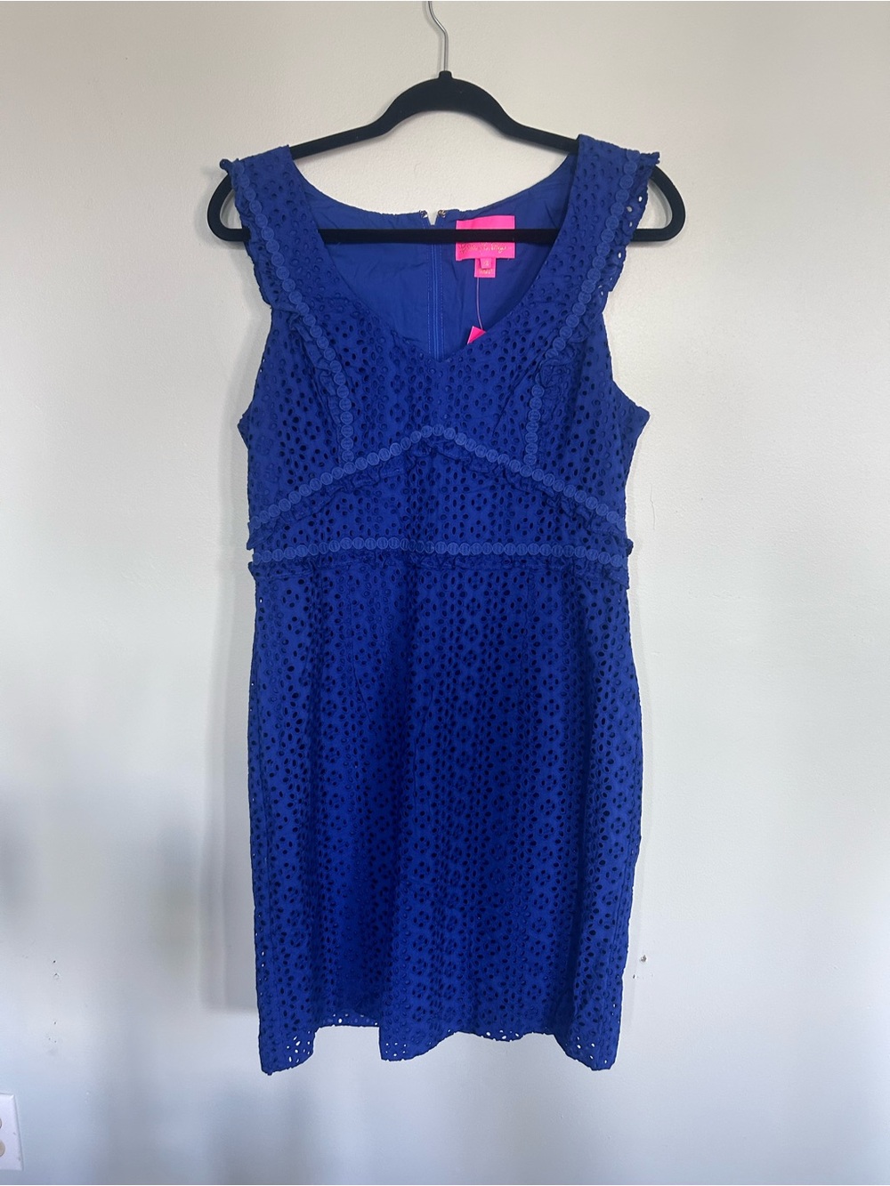 Lilly Pulitzer Royal Blue Eyelet Sheath Dress